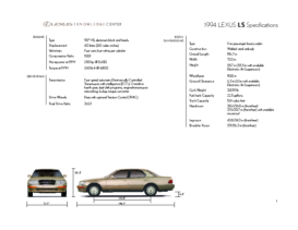 1994 Lexus LS Specs