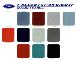1996 Ford EL Falcon Colour Chart AUS