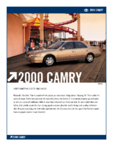 2000 Toyota Camry Specs