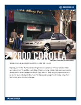 2000 Toyota Corolla Specs