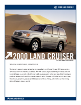 2000 Toyota Land Cruiser Specs