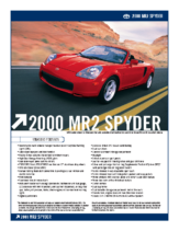 2000 Toyota MR2 Specs