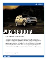 2002 Toyota Sequoia Specs