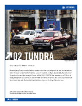 2002 Toyota Tundra Specs