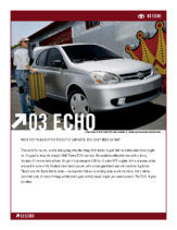 2003 Toyota Echo Specs