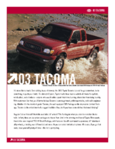 2003 Toyota Tacoma Specs