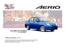2004 Suzuki Aerio Sedan Specs