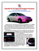 2005 Suzuki Forenza SiT V Info Sheet