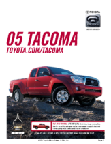 2005 Toyota Tacoma 4×2 Specs