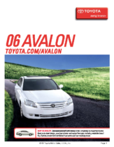 2006 Toyota Avalon Specs