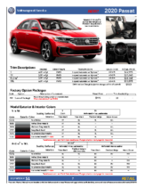 2020 VW Passat Order Guide