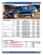 2021 VW Atlas Order Guide