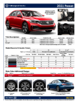 2021 VW Passat Order Guide