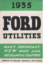 1935 Ford Utilities Foldout AUS