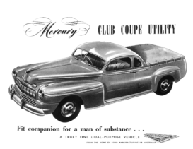 1947 Mercury Utility Data Sheet AUS
