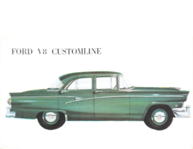 1956 Ford Customline Postcard AUS