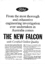 1964 Ford Falcon Newspaper Insert AUS