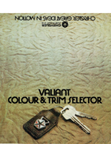 1971 Chrysler VH Valiant Colour Chart AUS