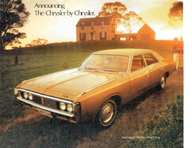 1976 Chrysler CK Data Sheet AUS