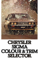 1978 Chrysler GE Sigma Colour & Trim AUS