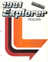 1981 Ford Explorer Dealer Sheets