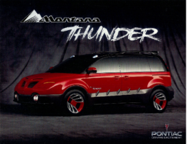 1998 Pontiac Montana Thunder Concept Sheet