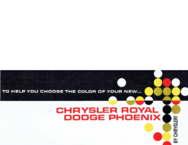 1960 Chrysler Royal -Dodge Phoenix Colours AUS