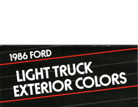 1986 Ford Light Truck Colors