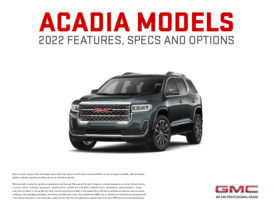 2022 GMC Acadia Features & Options Guide