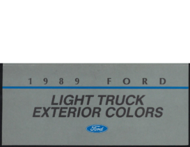 1989 Ford Light Truck Exterior Colors