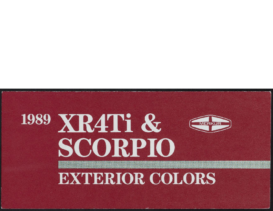 1989 Merkur Scorpio XR4TI Exterior Color Sheet
