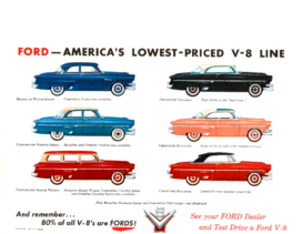 1954 Ford Car Line Mailer