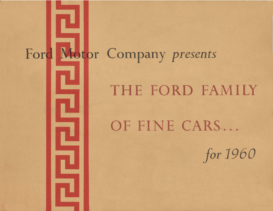 1960 Ford Family of Fine Cars