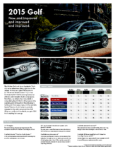 2015 VW Golf Sell Sheet CN
