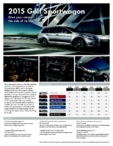 2015 VW Golf Sportwagon Sell Sheet CN