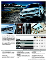 2015 VW Touareg Sell Sheet CN