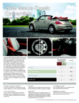 2016 VW Beetle Classic Convertible Sell Sheet CN