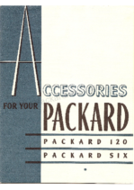 1937 Packard 120 & Six Accessories