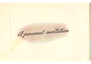 1941 Packard 160-180 Invitation
