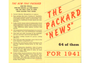 1941 Packard The Packard News