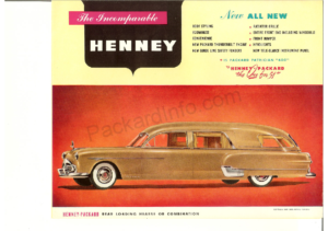 1951 Packard Henney Sales Brochure