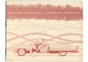 1956 Packard Accessories Booklet