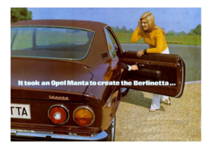 1972 Opel Manta Berlinetta UK