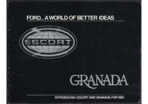 1981 Ford Granada & Escort Intro