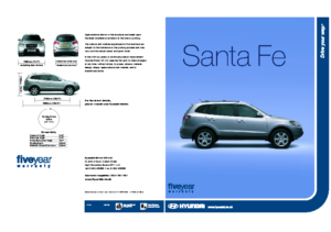 2006 Hyundai Santa Fe Features UK