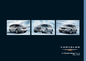 2009 Chrysler Price List UK