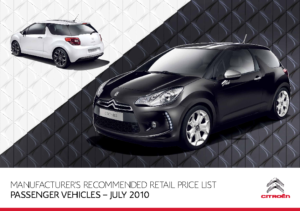 2010 Citroën Car Price List UK