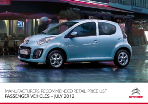 2012 Citroën Car Price List UK