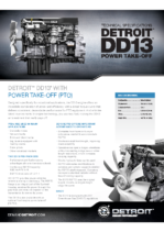 2018 Freightliner Detroi DD13 PTO Spec Sheet