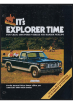 1984 Ford Explorer Trim Packages